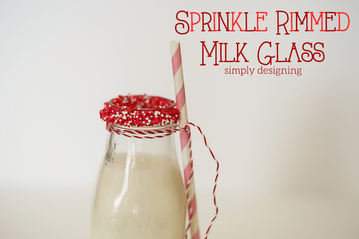 Sprinkle Milk Glasses