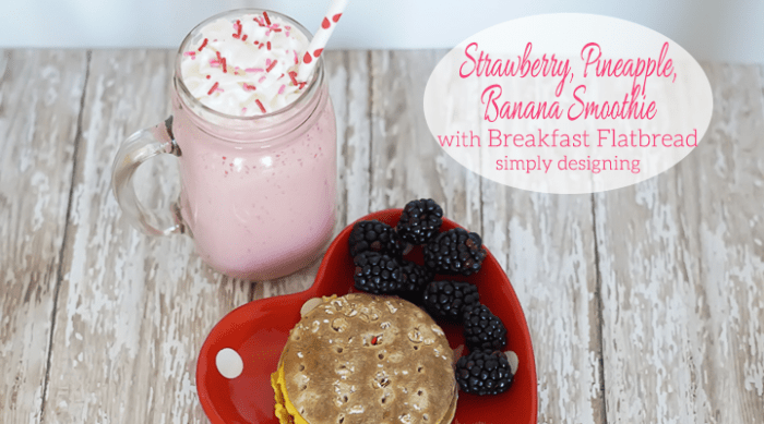 Strawberry Pineapple Banana Smoothie and Breakfast Sandwich Featured Image | Strawberry Pineapple and Banana Smoothie Recipe | 9 | yogurt parfait