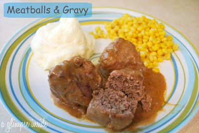 Meatballs and Gravy
