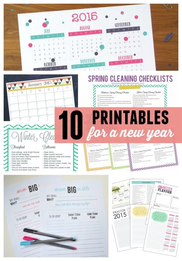 10 Printables for a New Year