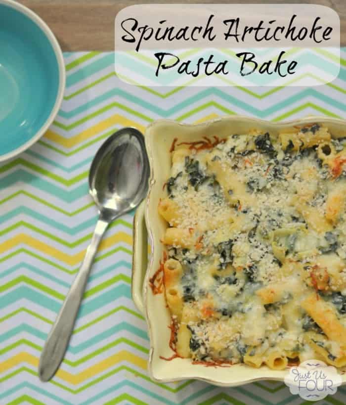 Spinach Artichoke Pasta Bake