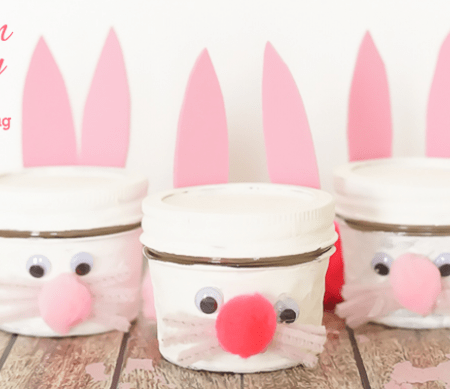 Bunny Jar Kids Craft Featured Image