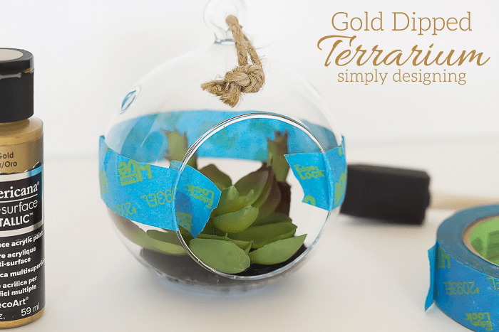 DIY Gold Terrarium