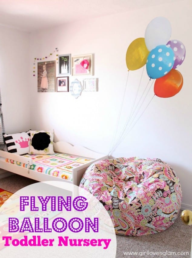 Toddler Bedroom with Balloons