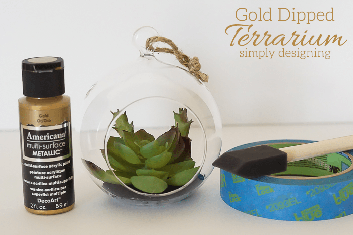 Gold Dipped Terrarium Supplies