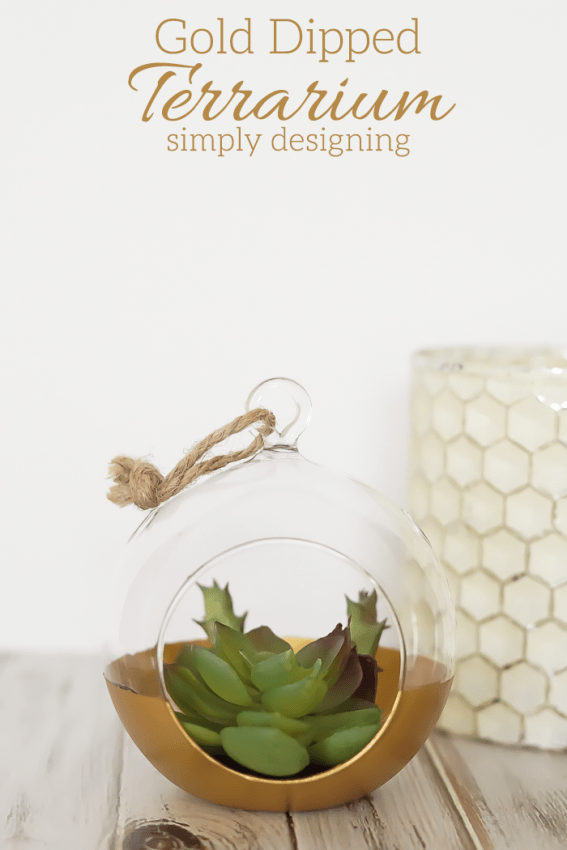 Gold Dipped Terrarium