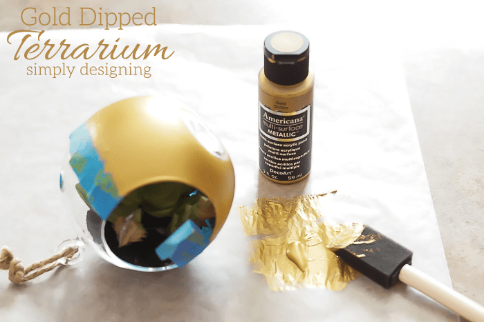 How to make a Gold Dipped Terrarium