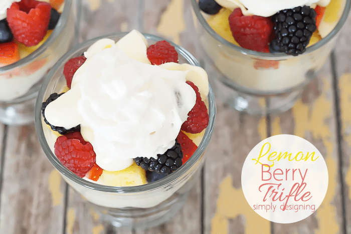 Simple Lemon Berry Trifle