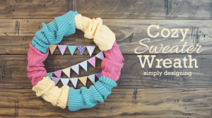 Simple and Pretty Cozy Sweater Wreath featured image Cozy Sweater Wreath 2 bunny jars