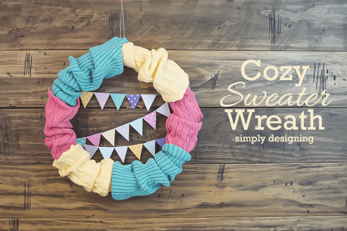 Simple and Pretty Cozy Sweater Wreath