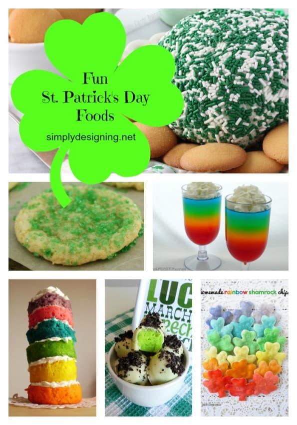 St Patricks Day Food collage