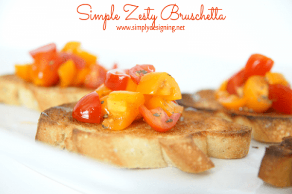 simple zesty bruschetta 