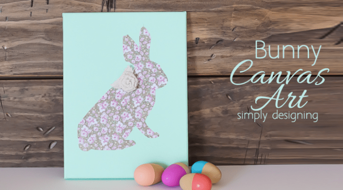DIY Bunny Canvas Art Featured Image | DIY Bunny Canvas | 10 | Holiday Ornament Decor