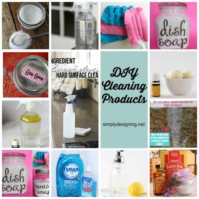 DIY Cleaning Products Collage