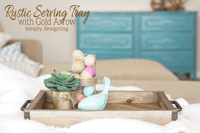 Gold Arrow Serving Tray