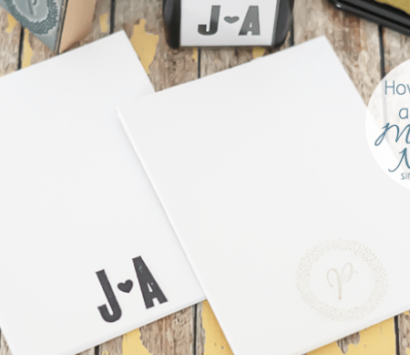 How to make Tearable Monogram Notepad