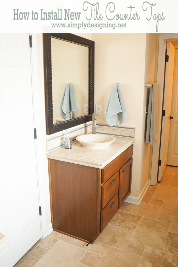 New Bathroom Tile Counters