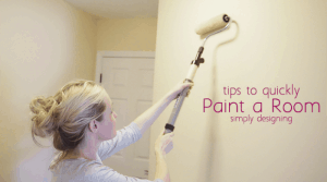 Roll Paint onto Walls Tips to Quickly Paint a Room 1 Quickly Paint a Room