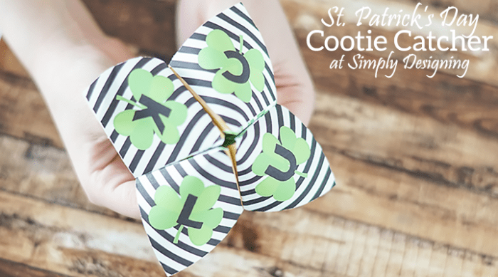 St Patricks Day Cootie Catcher | St Patricks Day Cootie Catcher | 31 | color blocked easter eggs