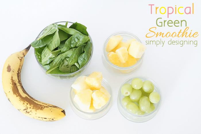 Tropical Green Smoothie Ingredients