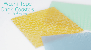 Washi Tape Coasters DIY Washi Tape Drink Coasters 2 Make a Gift Box