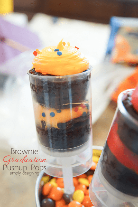 Brownie Graduation Pushup Pops Assemble Pushup Pop