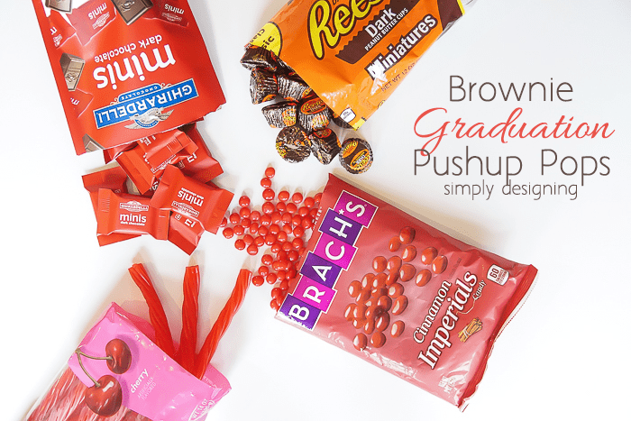 Brownie Graduation Pushup Pops Ingredients