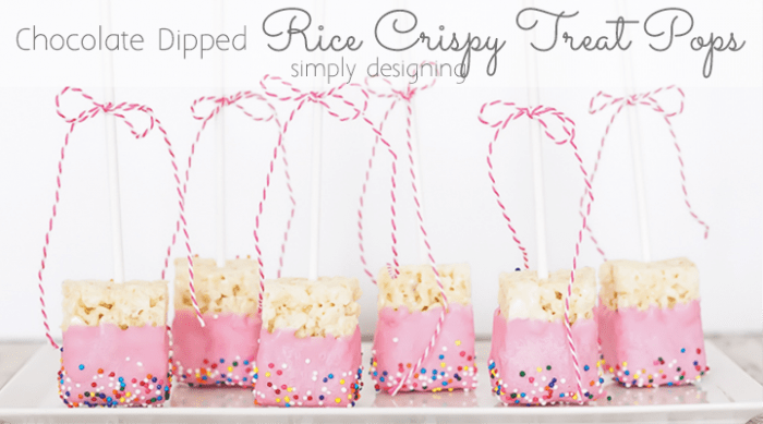 Featured Image Chocolate Dipped Rice Crispy Treat Pops Chocolate Dipped Rice Crispy Treat Pops 10 summer dinner party idea