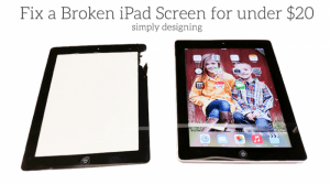 Fix a shattered iPad screen Fix a Broken iPad Screen for under $20 right now 1 fix a broken ipad screen