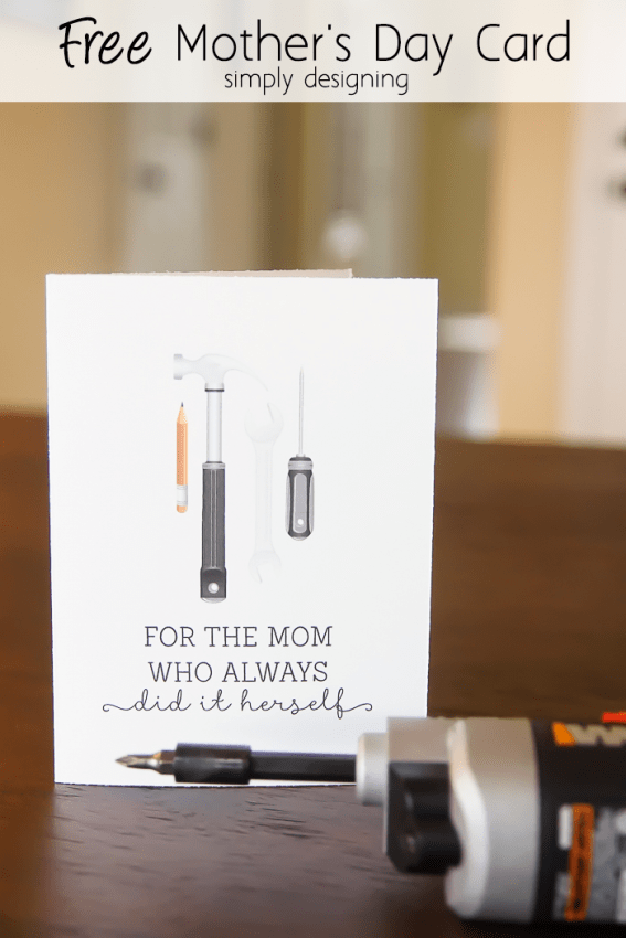 Free Mother's Day Card Printable - cute printable for a DIY mom