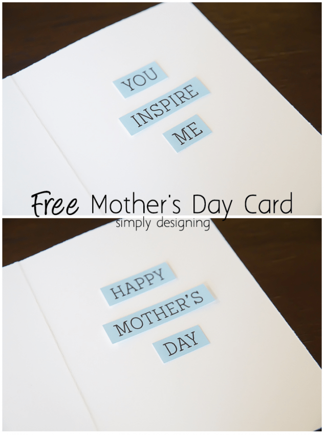 Free Mother's Day Card Printable + Gift Idea