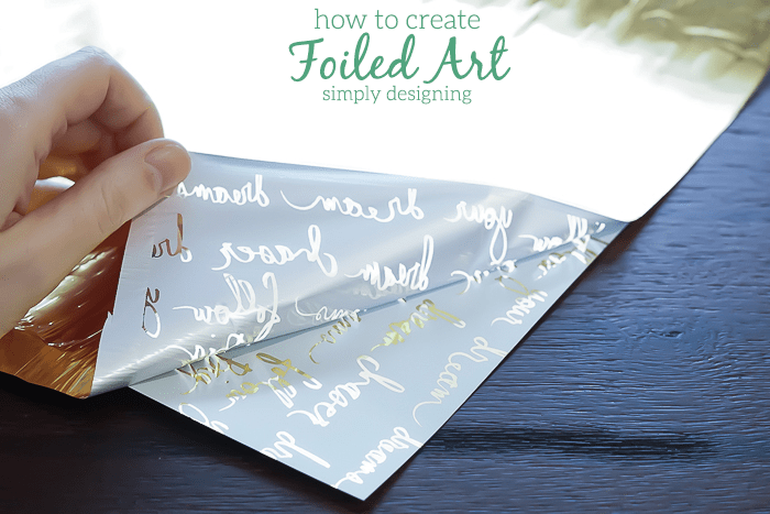 Peel foil away