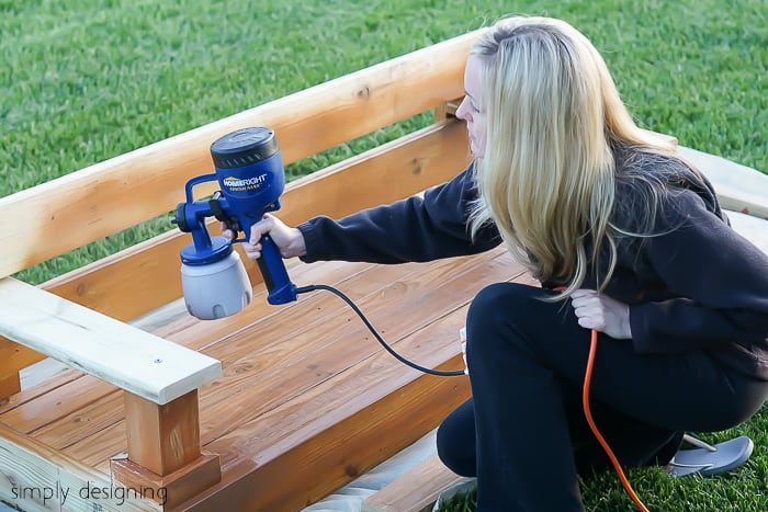 Build a porch swing easily with these free DIY plans. Get a list of cuts, supplies, and measurements for the perfect swing and you can start building your own swing this weekend.