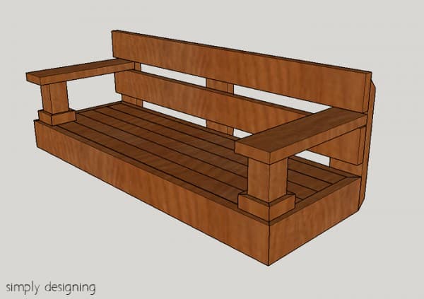 Porch Swing Building Plans and Supply List | An easy Weekend Project