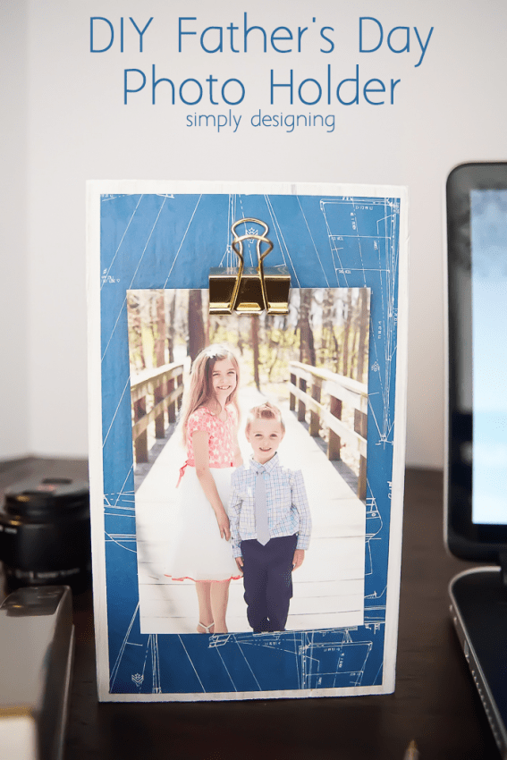 Fathers Day Photo Holder Gift Idea
