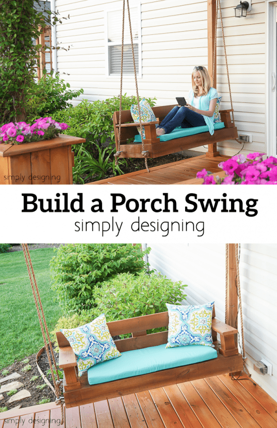 composite hanging porch swing