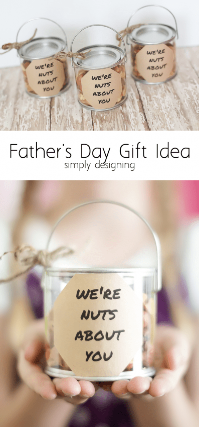Nuts About You Fathers Day Gift Idea - this is such a fun and simple idea that nearly any dad will love