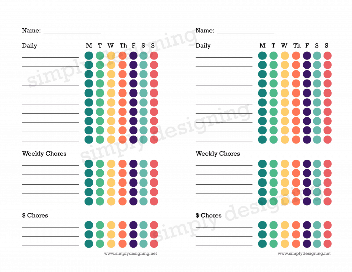 Printable Chore Chart