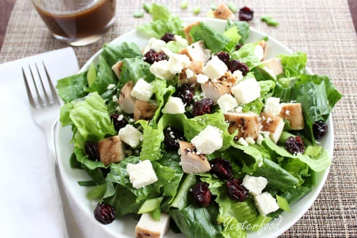 Smoked Turkey Cherry and Feta Salad by Yesterfood 2