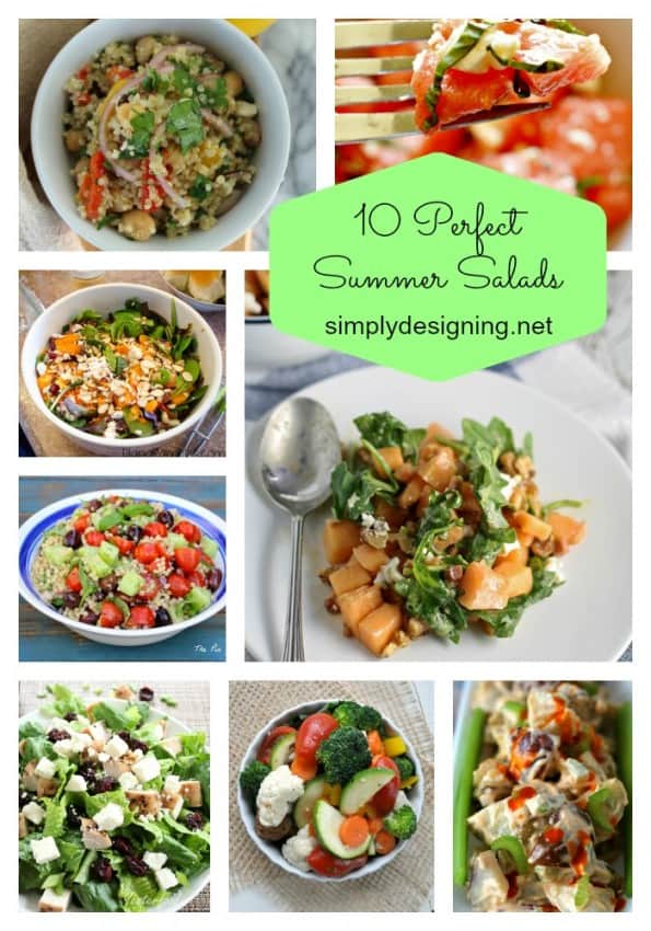 summer salads pinnable