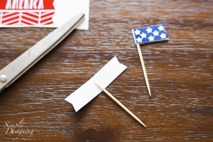 4th of July Cupcake Toppers