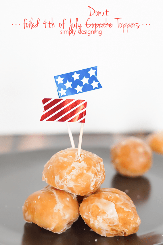 4th of July Flags - perfect for donuts cupcakes or any patriotic celebration