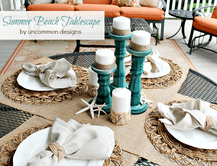 Beach Inspired Tablescape