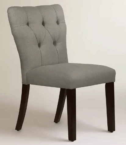 Tufted Linen Chair