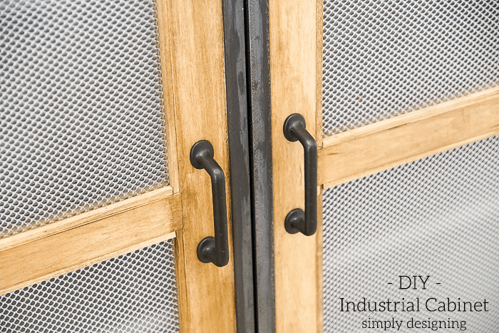 DIY Industrial Cabinet - plexiglass doors