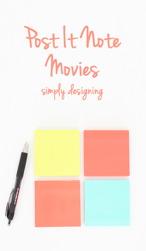 DIY Post It Note Movies - such a fun activity