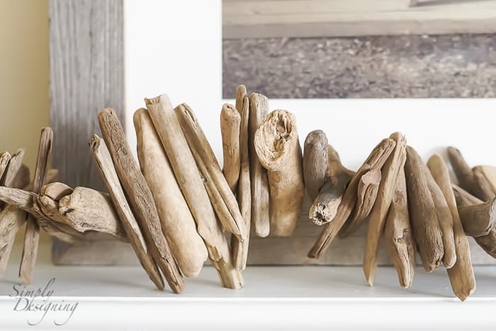 Decorate your Beach House - drift wood garland