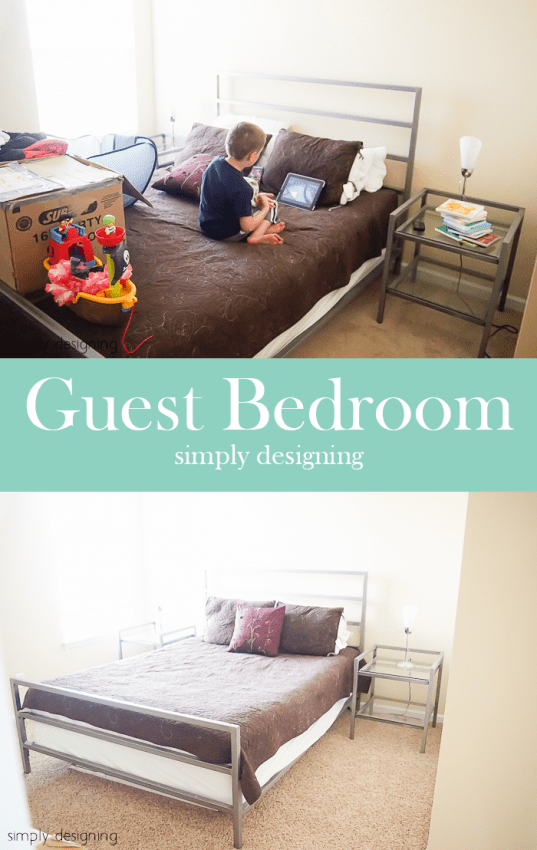 New Carpet - before & after - Guest Bedroom