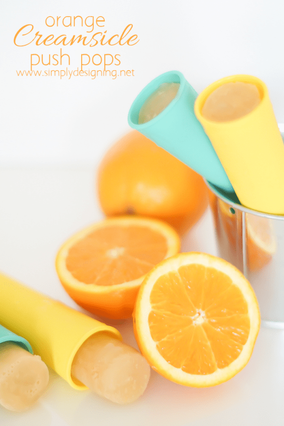 Homemade Orange Creamsicle Popsicles - such a fun and delicious treat and so easy to make