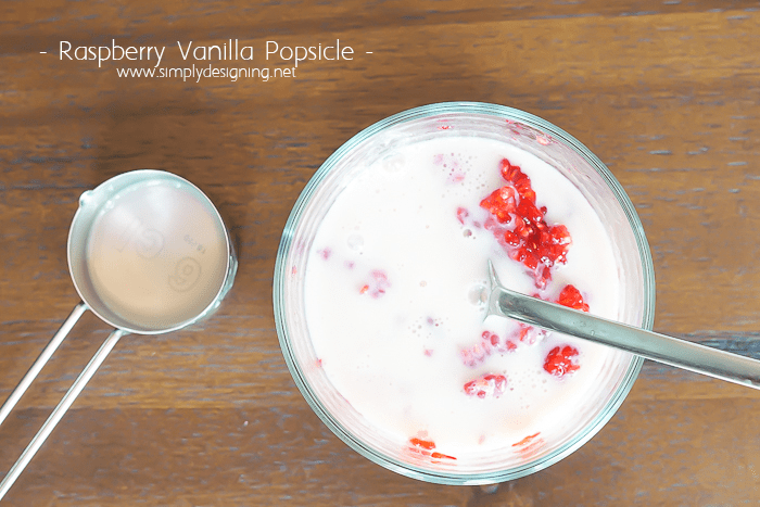 How to make Raspberry Vanilla Popsicles